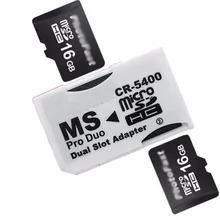 Новый CR5400 microSD TF T-Flash Чтения Карт Памяти Dual Socket фот MS Memory Card Адаптер, пригодный для PSP1000 2000 3000 Бесплатная Доставка