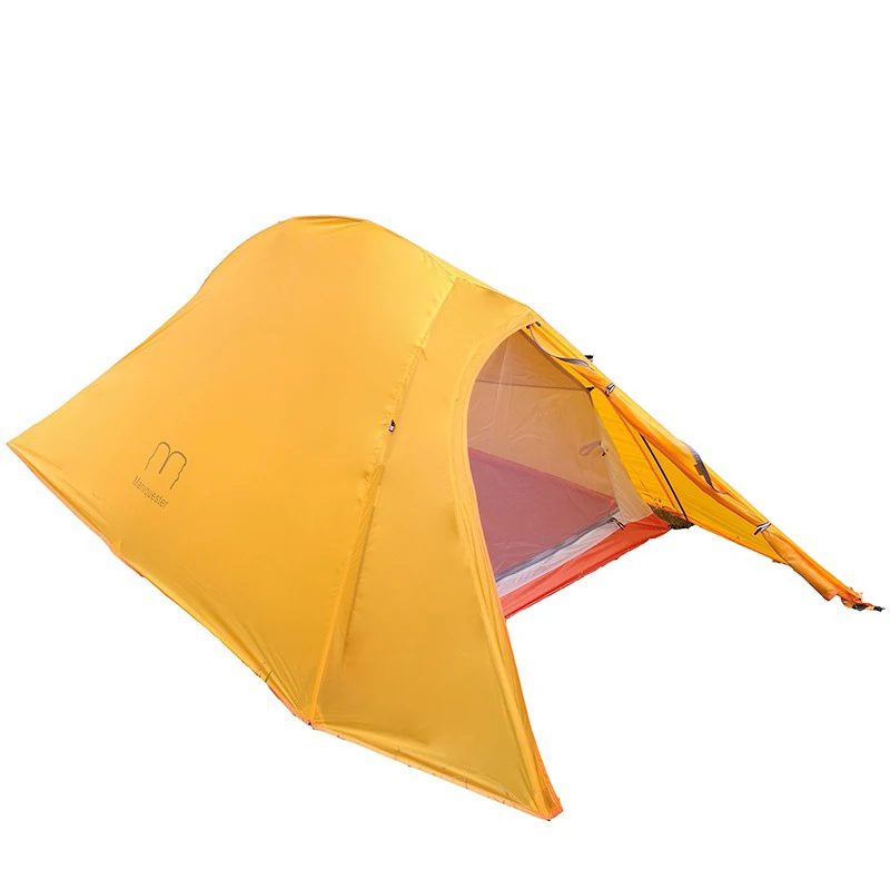 1.35KG  Silicone Coated Waterproof 20D Nylon And Carbon Fiber Pole Double-layer Two-person Ultralight UL  Camping Tent