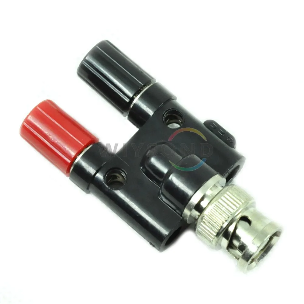 

O024 Hantek HT311 BNC Male Plug to 2 dual Jack Female Coaxial Connector for Hantek Tektronix etc. / DROP SHIPPING SUPPORT