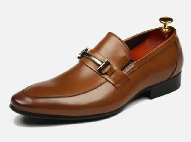 

England Elegant Mens Wedding Dress Oxfords Genuine Leather Slip On Italian Male Formal Party Shoes High Quality Oxfords