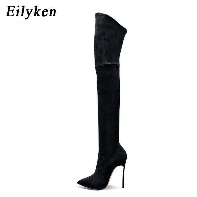 $US $23.26 Eilyken 2020 Autumn Winter Women Boots Stretch Slim Thigh High Boots Fashion Over the Knee Boots Hi