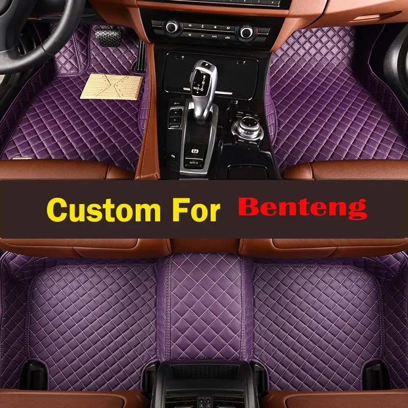 

Woman Driving On Left Custom Pvc Interior Style Car Floor Mats Auto Foot Mats Waterproof For Benteng X80 B70 B90 B30