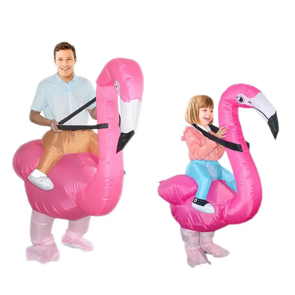 Flamingo Inflatable Costume Adult Kids Cosplay Innovative Toy Suits Animal Fancy Dress Halloween Carnival Party Clothing Flamingo Inflatable Costume Adult Kids Cosplay Innovative Toy Suits Animal Fancy Dress Halloween Carnival Party Clothing