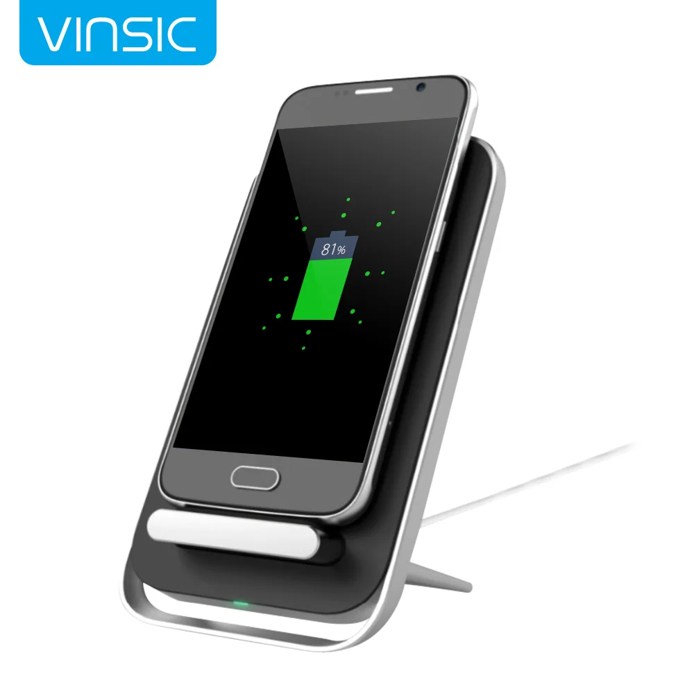 Vinsic W6 Intellective 3 Coils Wireless Charger for Samsung Galaxy S7 S7 Edge S6 S6 Edge