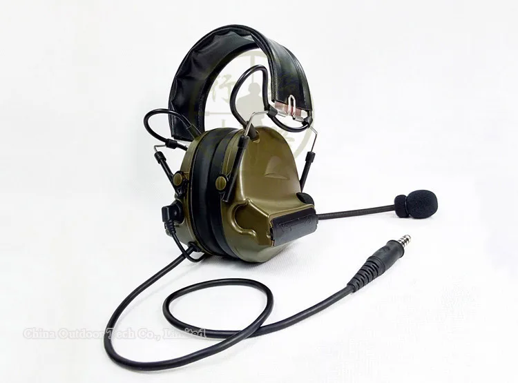Тактическая Comtac II Гарнитура Военная шумоподавление с U94 PTT для Kenwood Motolora Midland страйкбол радио тактические гарнитуры