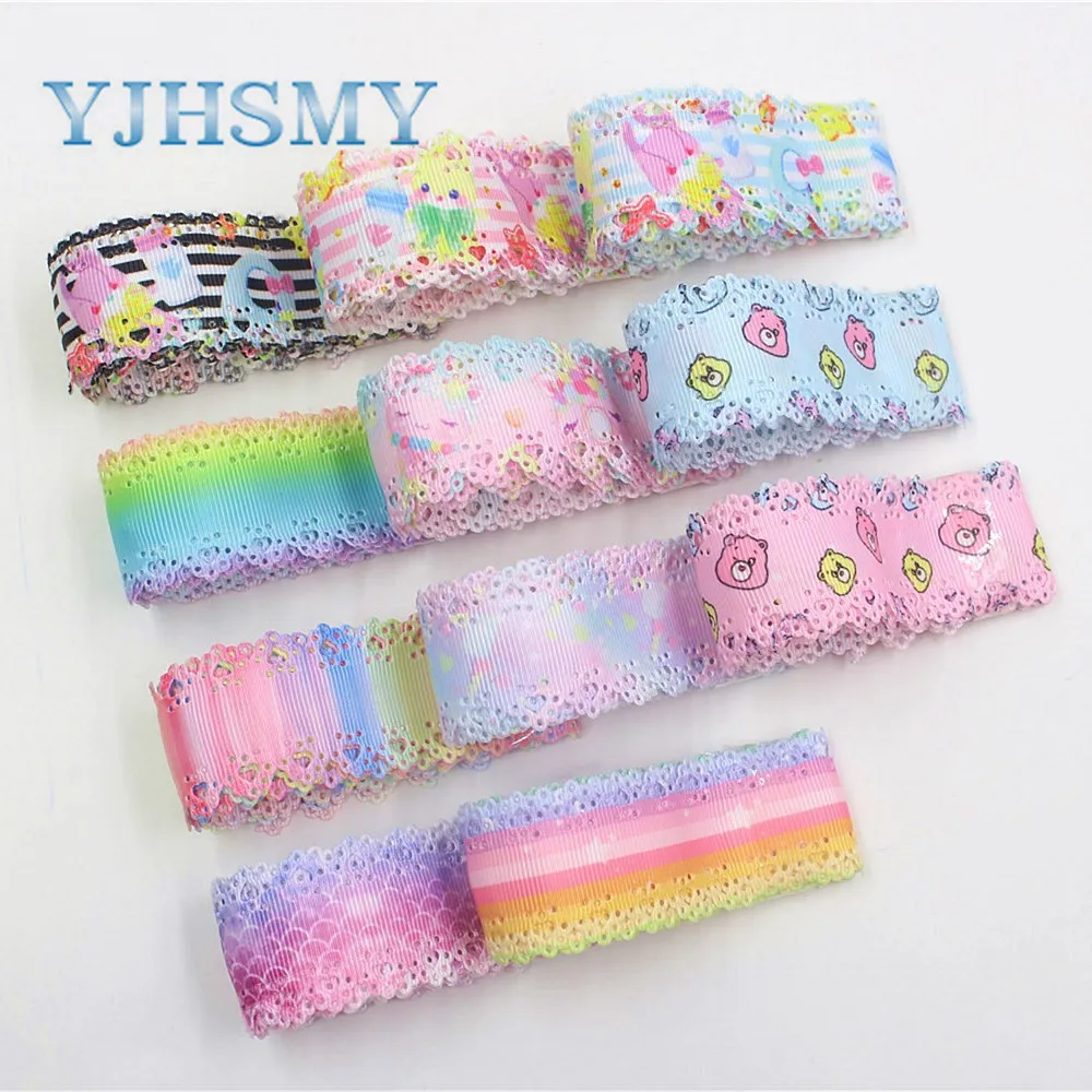 

I-19625-1445,1"(30mm),5yards Bilateral hollow printed grosgrain ribbon, bow DIY handmade accessories decoration