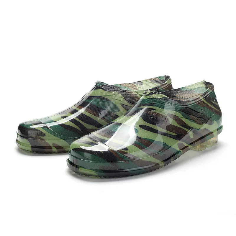 

Rain Boots Men Low Help Camouflage Men Rain Boots Non-slip Waterproof Wear-resistant Women Rain Boots Site Plastic Rain Boots