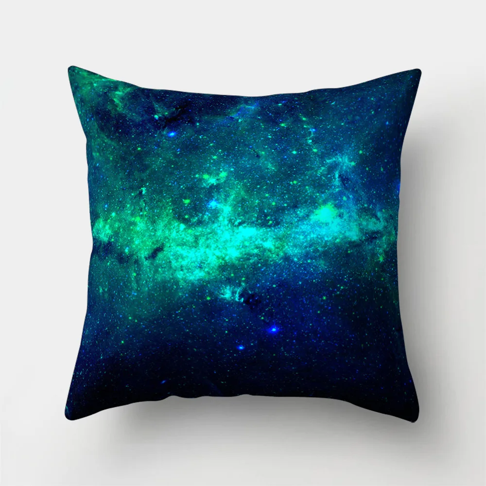 

100% Polyester Galaxy Pillow Case creative Universe waist pillow Anime Bedding night sky shining magic Travel Pillow Cover