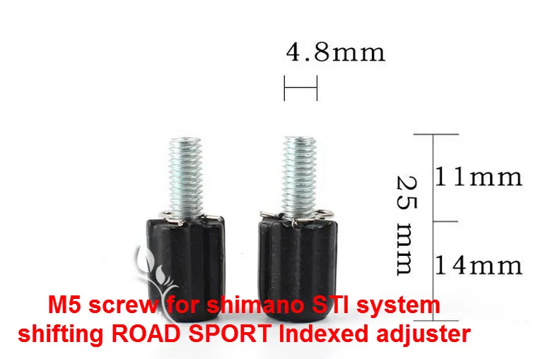 2 шт. велосипедный тормоз дорожный велосипед M5 вниз труба индекс баррель кабельный регулятор натяжения кабеля баррель регулятор винт задний переключатель