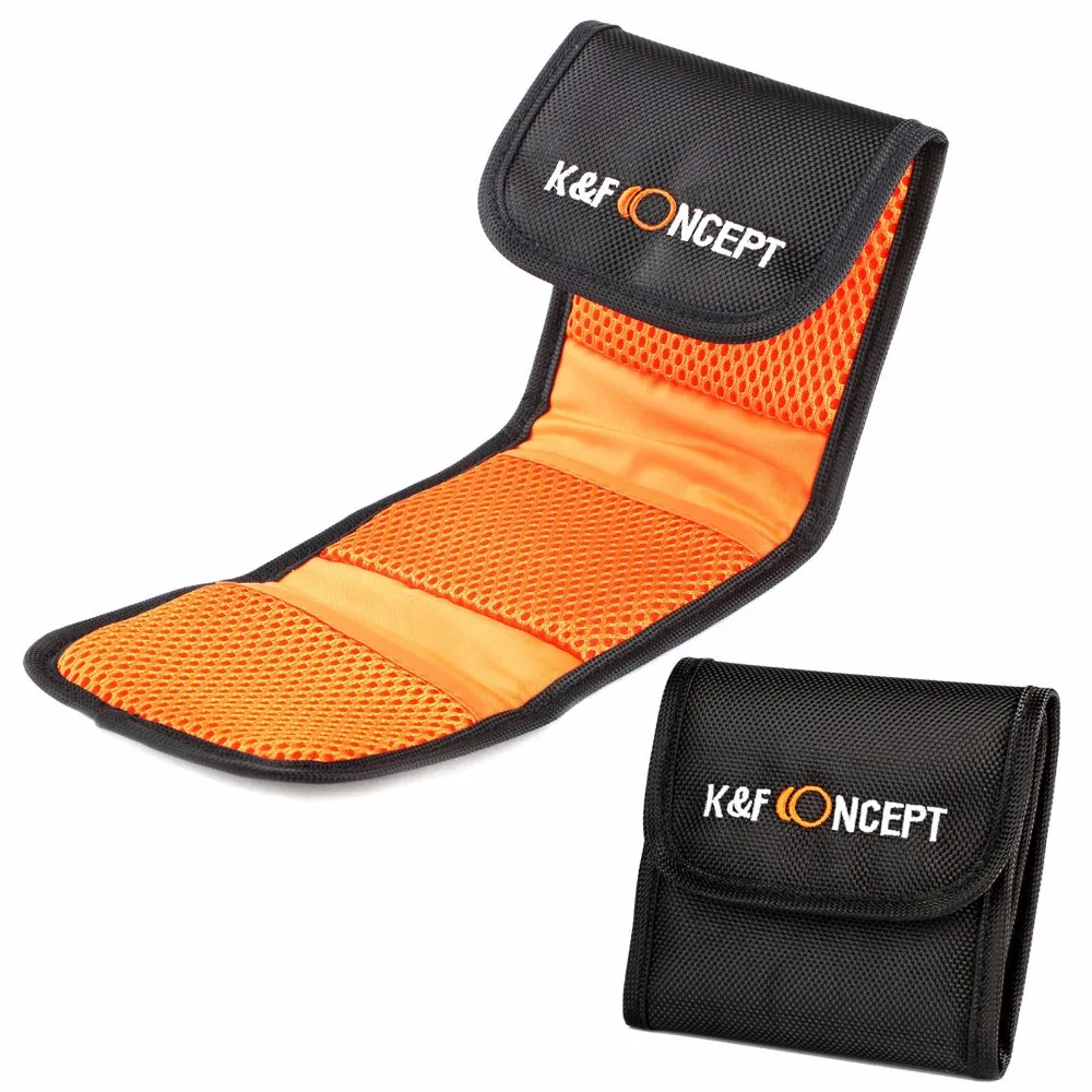 K& F CONCEPT бренд УФ CPL ND4 Камера фильтр для объектива 52/55/58/62/67/72/77 мм Ткань для очистки+ чехол для фильтров для цифровой зеркальной камеры Nikon Canon DSLR Камера