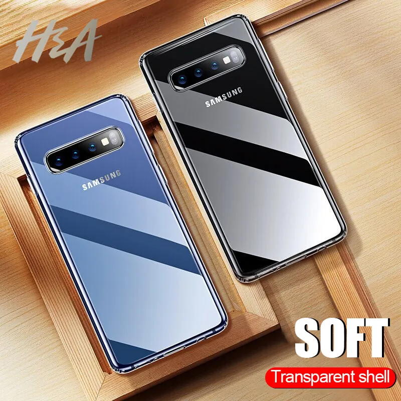 

H&A Transparent Soft TPU Phone Case For Samsung Galaxy S10 S9 S8 Plus Case Silicone Cover For Samsung S8 S9 Plus S10E Clear Case