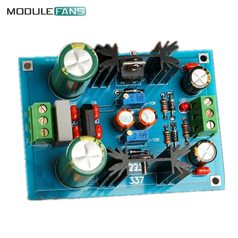LM317 LM337 Регулируемый фильтрующий блок питания регулятор напряжения переменного