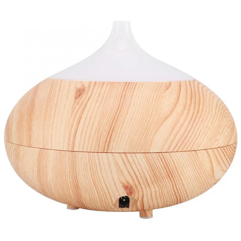

Essential Oil Diffuser Aromatherapy Aroma Diffuser Wood Grain Humidifier, Ultrasonic Adjustable Cool Mist With 7Color Led Ligh