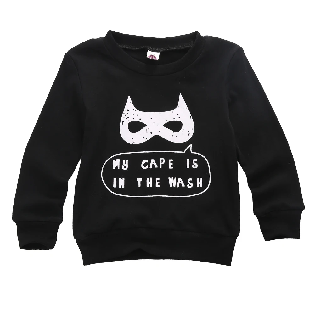 

Pudcoco Children Sweatshirt Infant Long Sleeve Autumn Clothes Cotton Baby Boy Pullover Superhero Patterned Design