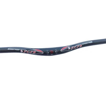 

FCFB FW rise handlebar carbon steel 3K MTB moutain handlebar matt bar+glossy Sticker 31.8*620/660/700MM Extreme sports