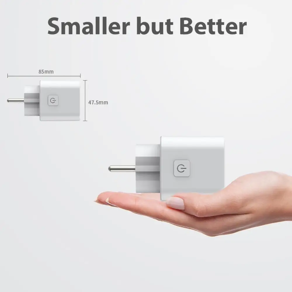 

smart socket compatible with alexa Phone Control Timer Intelligent Plug Compatible For Amazon Alexa For Google Home - EU Plug