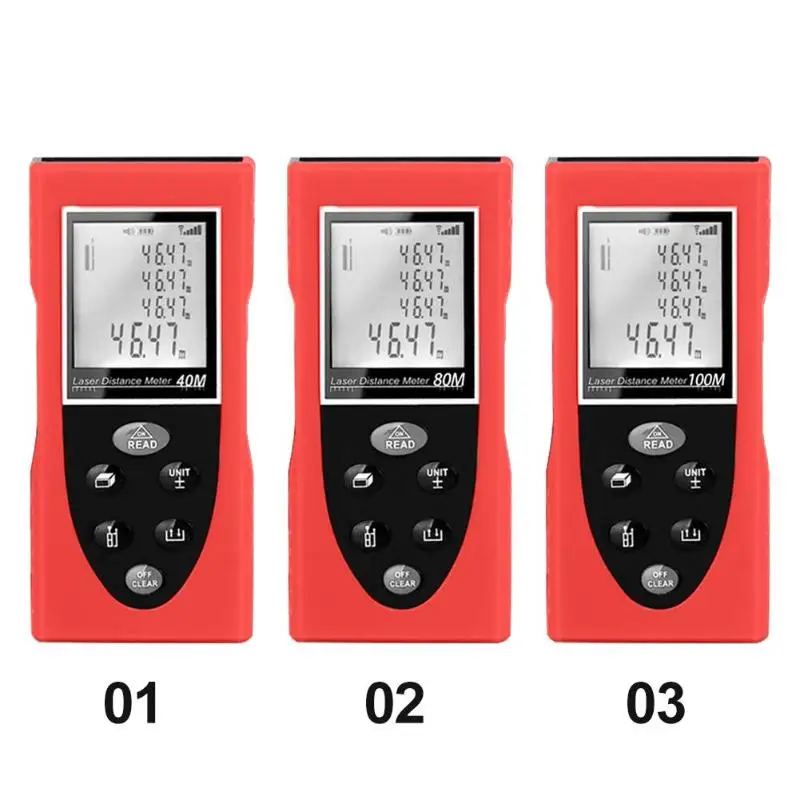 40M 80m 100m Laser Rangefinder Digital Laser DistaHigh Precision Infrared Electronic Rangefinder Handheld Laser Range Finder 40M 80m 100m Laser Rangefinder Digital Laser DistaHigh Precision Infrared Electronic Rangefinder Handheld Laser Range Finder