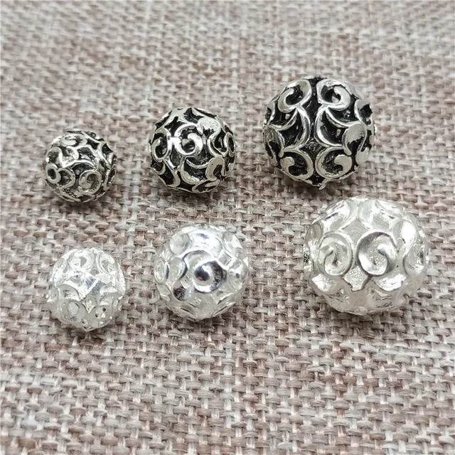 8pcs of 925 Sterling Silver Barrel Spacer Beads for Necklace Bracelet 6mm