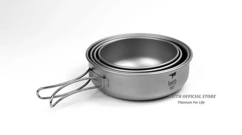 Conjunto de Talheres Keith Titânio Viagem Acampamento Ultraleve Tigelas Dobrável Spork Garfo Colher Faca 10 Peças Conjuntos Ti5374 17 Keith titânio conjunto de talheres viagem acampamento