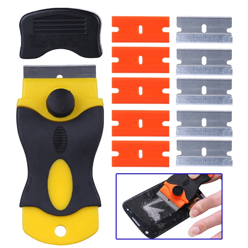 LOCA UV Glue Remover Scraper Knife for Mobile Phone LCD Screen Residue Adhesive Cleaning Repair Tools Kit Outillage