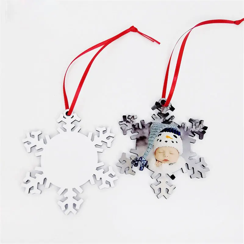 

sublimation mdf blank round charm snow christmas hot transfer printing 7 styles xmas new gifts can print two sides 10pieces/lot