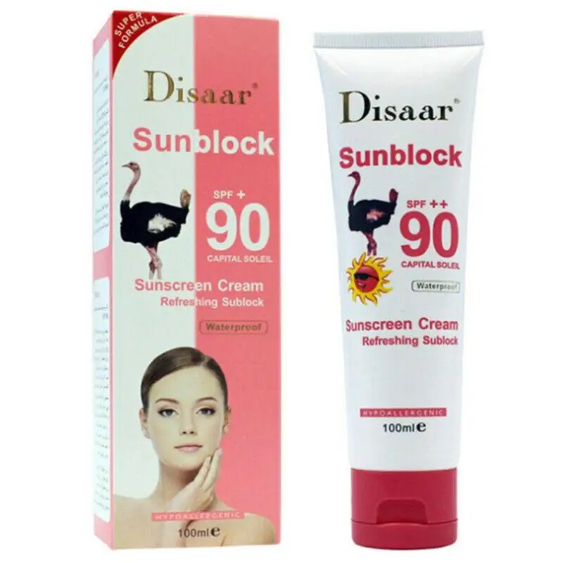 

100ml Oil Control Sunscreen Sun Cream Waterproof Sunblock Foundation SPF 90++ Whitening Isolation Moisturizing Face Cream