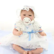 Реалистичные 40 см милый силиконовые возрождается кукла игрушка с магнитом сосков, играть дома игрушки девушки подарок на день рождения brinquedos принцесса кукла