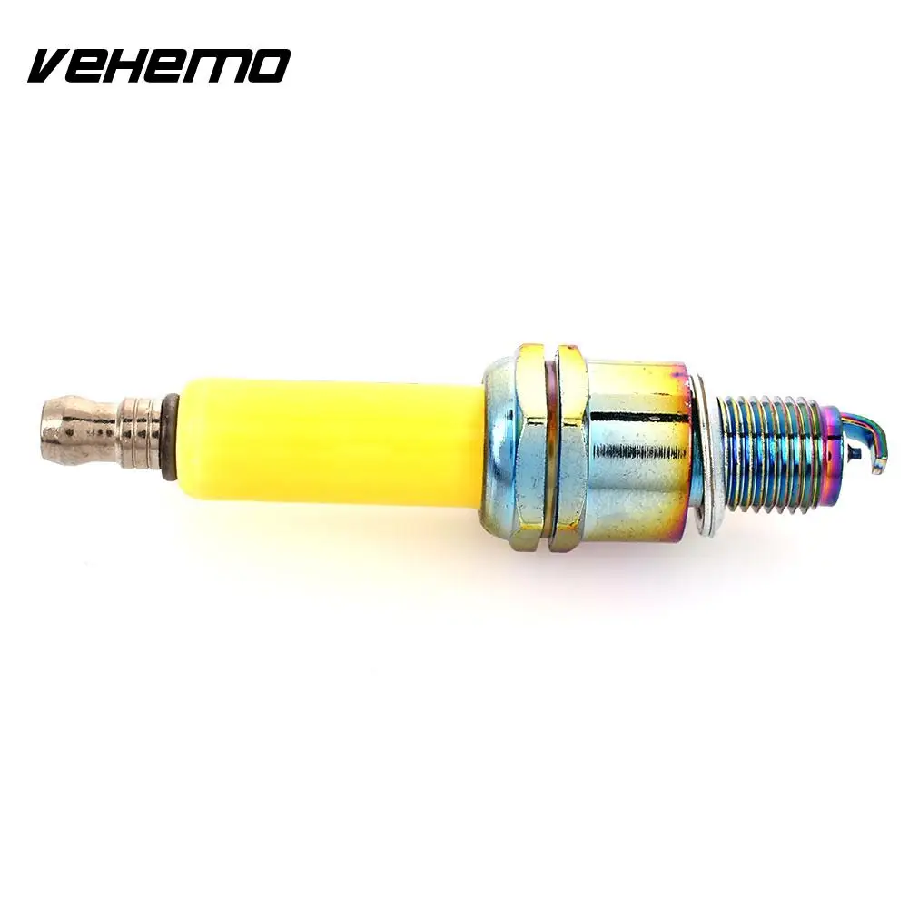 

VEHEMO Iridium A7TC Scooter Spark Plug Motorcycle Spark Plug Autocycle GY6 Kart Alloy Spark Plug Moped Scooter for ATV Ignition