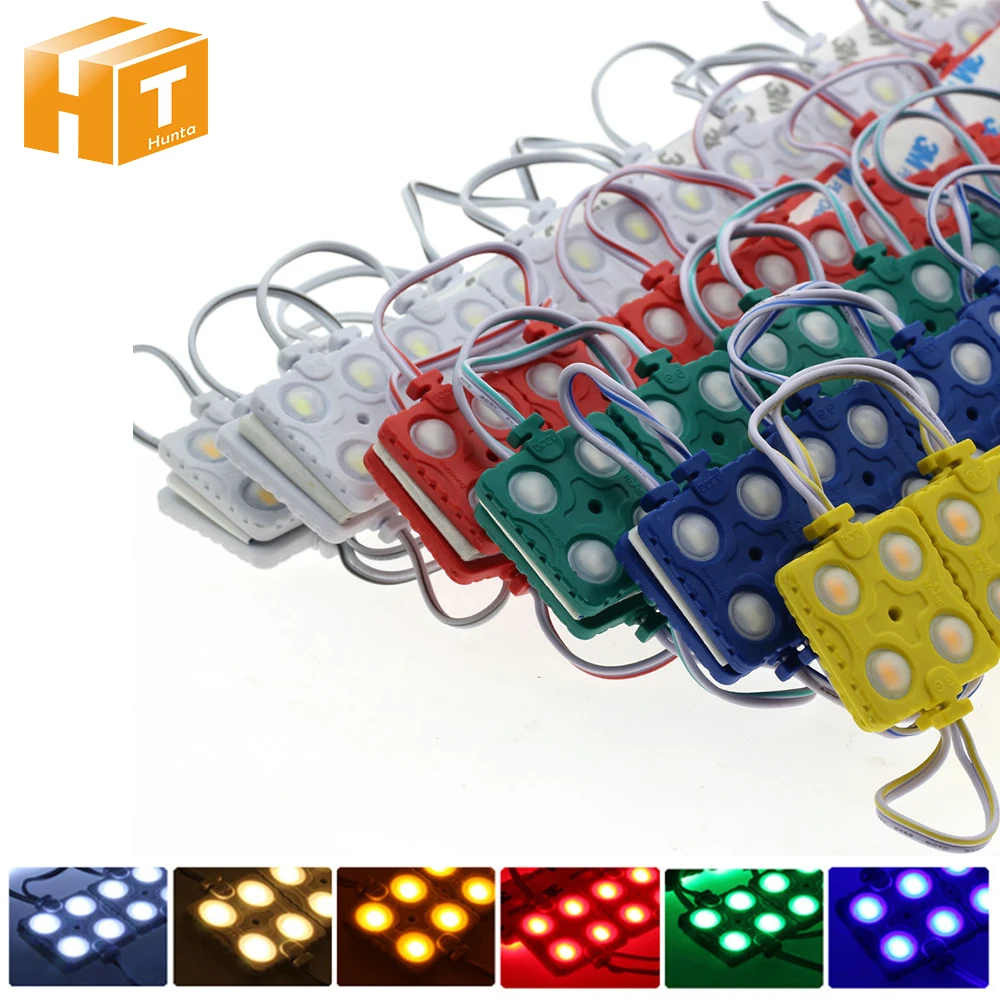 

LED Module 5730 4LED DC12V Waterproof Lighting For Sign Super Bright SMD Led Modules White / Warm White/Blue/Red/Green 20Pcs/Lot