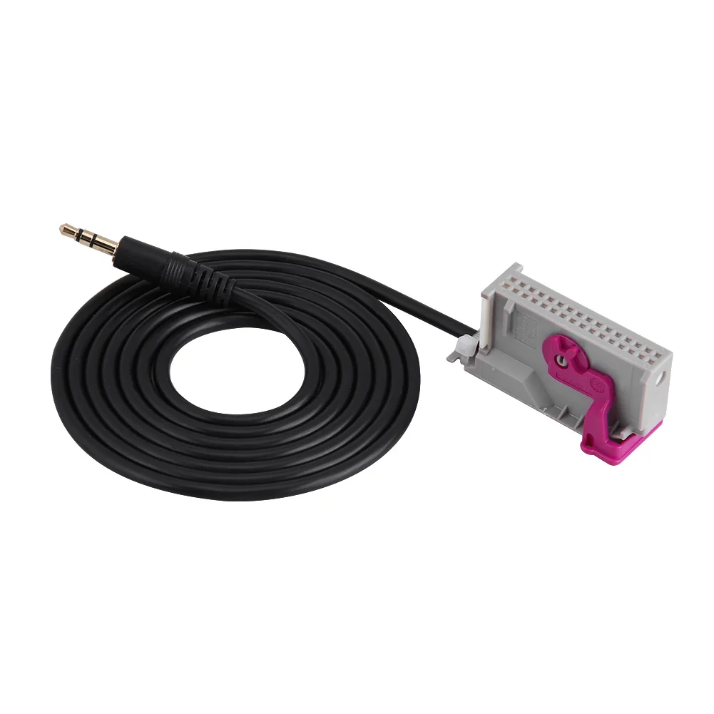 SOONHUA Retrofit Adapter Cable Car Navigation 3.5mm Jack Aux-In Audio Cables Adapter With Removal Tool Keys For Audi RNSE Stereo