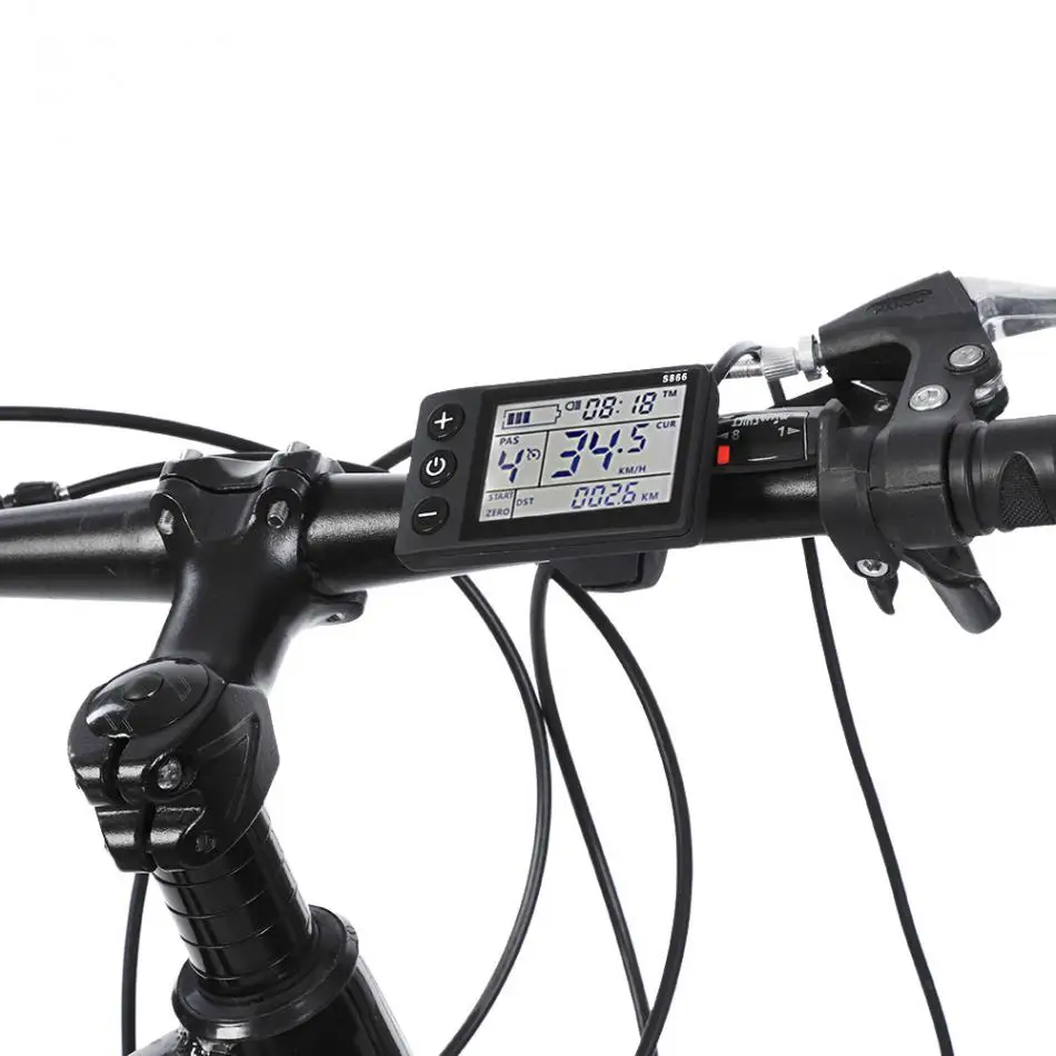 Контроллер электрического велосипеда 24 В/36 В/48 в 250 Вт/350 Вт бесщеточный контроллер с ЖК-дисплеем для электрического велосипеда, электровелосипеда, скутера