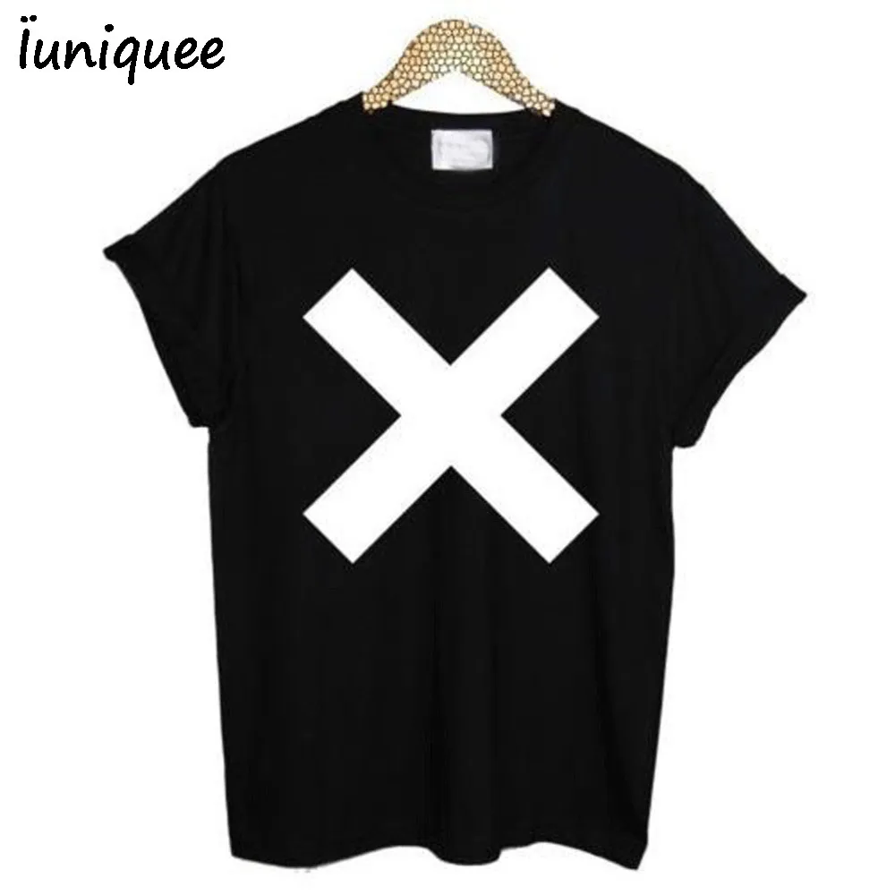 Cruz invertida las mujeres de EE. UU. T camisa ANTI Cruz Satanás goth metal punk harajuku mujeres camiseta de manga corta de verano camisetas