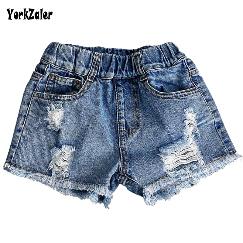 Yorkzaler летние детские джинсы для девочек повседневные джинсовые короткие брюки с