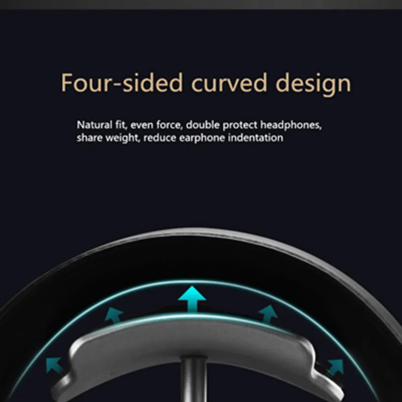 Fashion Design New Metal Texture Headphone Stand Practical Earphone Holder Headset Show Shelf Aluminum desktop Stand hanger