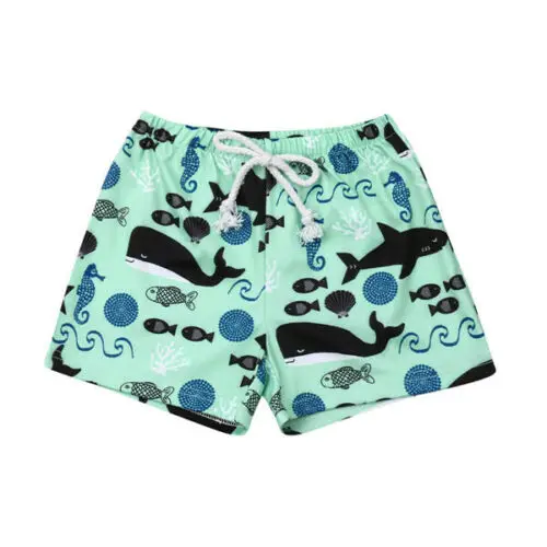 

Summer Kids Baby Boys Girls Beach Shorts Whale Printed Pants Casual Trousers