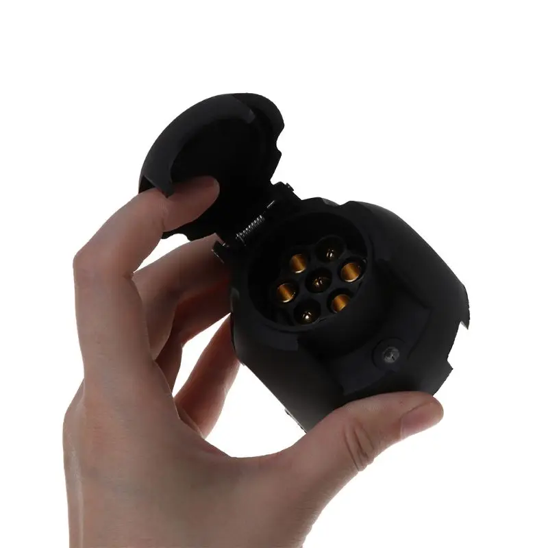 دائم 12 V 7 دبوس البلاستيك الأوروبية مقطورة المقبس السحب بار الكهرباء موصل مع حلقة مطاطية