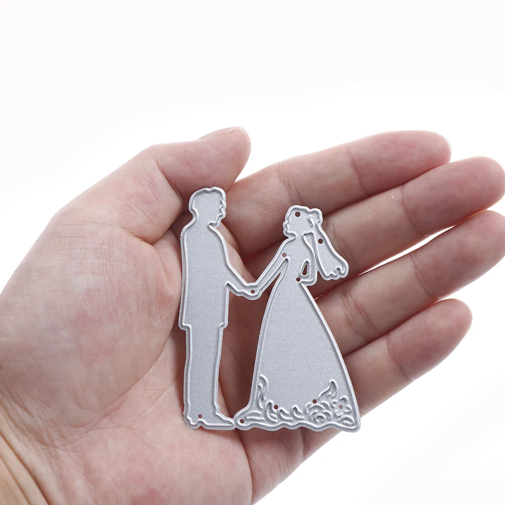 

Wedding Couple Die Cut Bride Groom Metal Cutting Dies Stencils DIY Scrapbooking Album Decorative Embossing Folder Dies