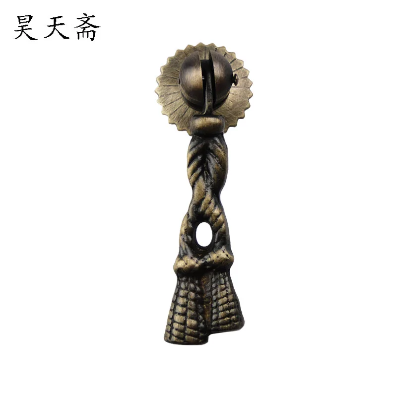 

[Haotian vegetarian] bronze Chinese antique Ming and Qing furniture, copper fittings copper door handle drawer HTE-155