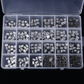 

240 Pcs 24 Models Micro USB Connector Socket Jack For MP3/4/5 Lenovo ZTE Huawei