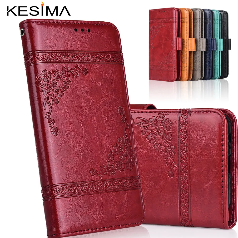 

Vintage Wallet Leather Case for Xiaomi Redmi 7 6 6A 5A 4A 4 GO 5 Plus Y3 Y2 Y1 S2 4X Case with Card Bag Kickstand soft TPU Cover