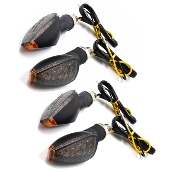 

Mini Lamp Turn Signal Lights Amber Indicators 4Pcs Motorcycle Smoke Hot