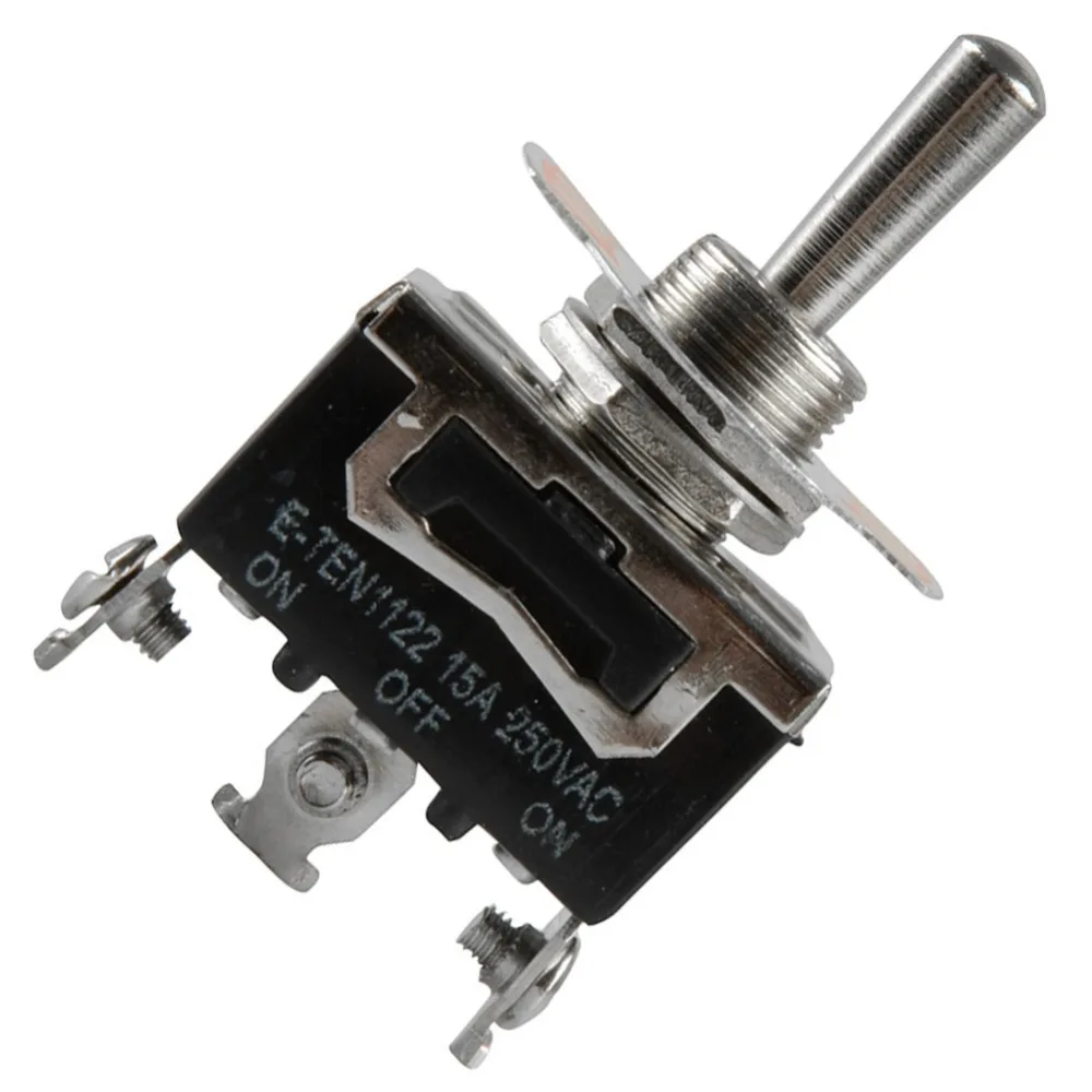 1 Piece Black Mini 3 Pin ON OFF ON 3 file Toggle Switch 15A 250V AC