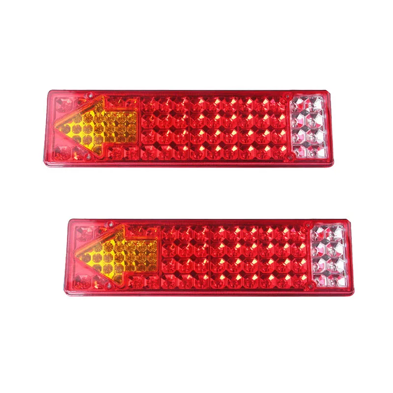 

1 Pair 73 LEDs Arrow Car Rear Tail Lights Stop Warning Lamp for Truck Trailer Caravan 12V 24V
