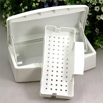 

1PCS Pro Sterilising Tray For Nail Implement Clean Nail Beauty Salon Disinfector Box Sanitizer Nail Art Tool