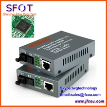 Free shipping Optical Fiber Media Converter Fiber Transceiver Single Mode Single Fiber 10/100M 25KM, SC Port, 1 Pair