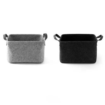 

Storage Basket Felt Cloth Foldable Laundry Basket Baby Toys Dirty Clothes Hamper Toys Holder Storage Box Home Sundries Organizer