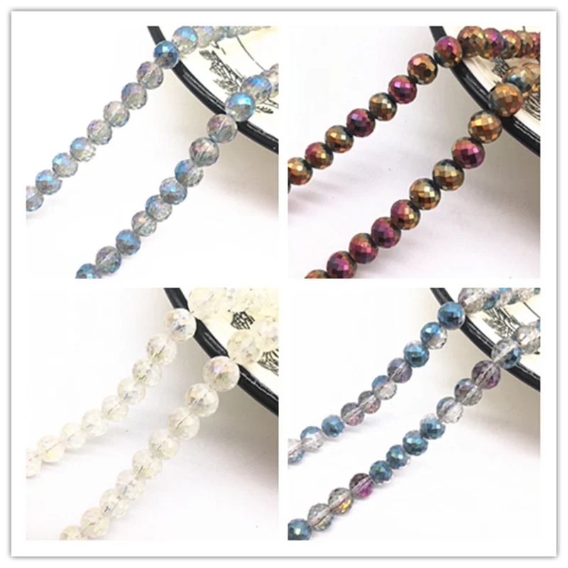 

Wholesale 8mm Austria Faceted High Quality Crystal Glass Loose Spacer Round Beads Ball Handmade DIY Jewelry Making Bracelet