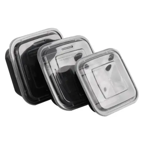 50Pcs Disposable Microwave Plastic Food Storage Container Safe Meal Prep Containers For Home Kitchen Food Storage Box