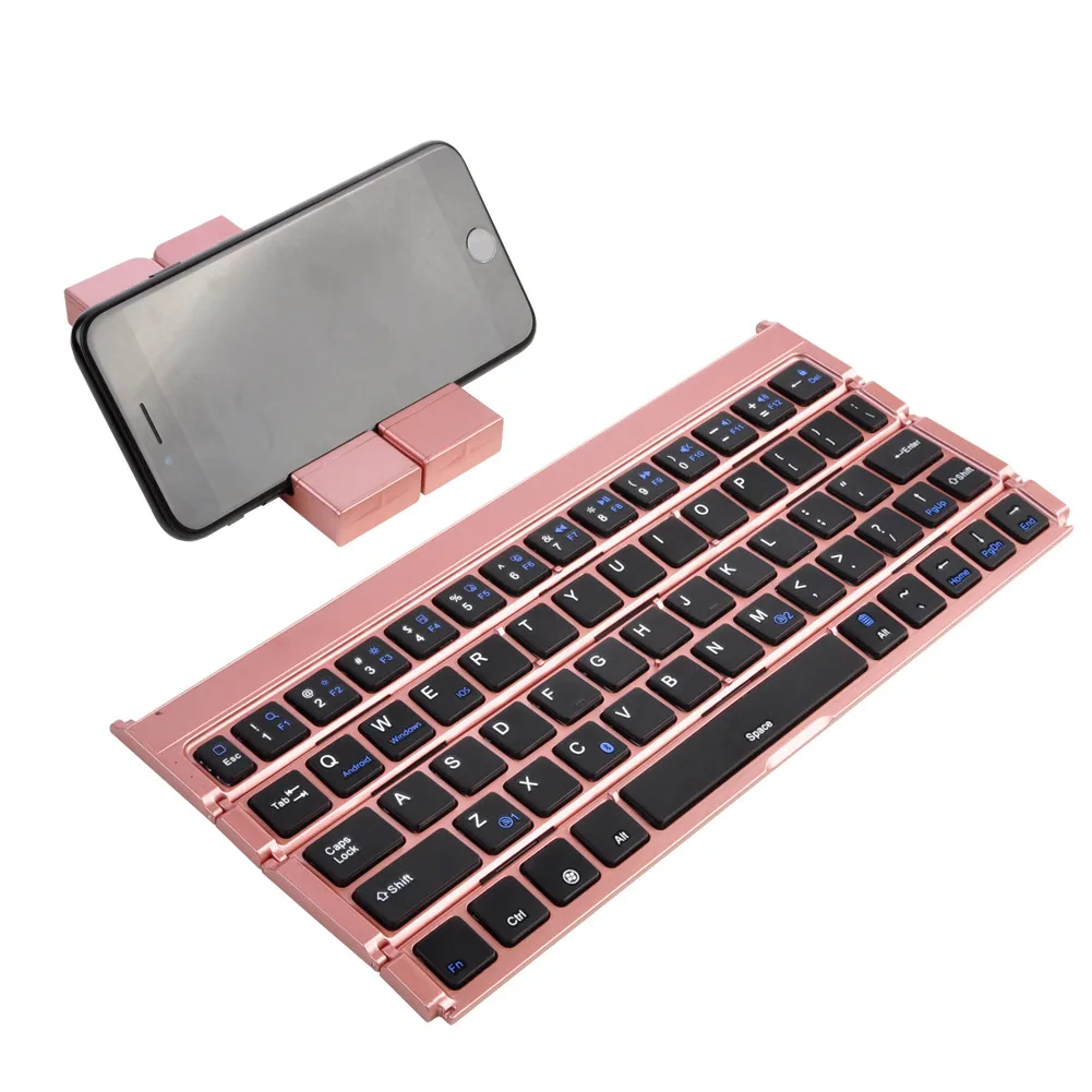 

New Bluetooth Keyboard Folding Keypad Portable For IOS Android Mobile Phone Tablet