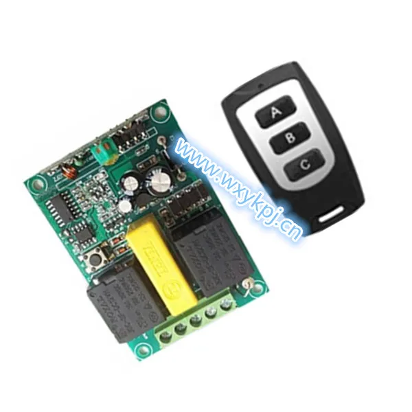 AC220V10A2CH1000WMotorWirelessRemoteControlSwitchSystem220V